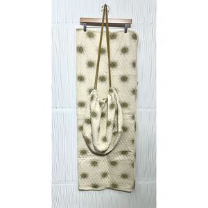 NWT Kate Quinn Fennel Suns Organic Cotton Quilt (46x36”) w/ Quilted Bag